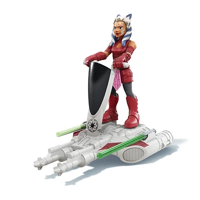 Star Wars Mission Fleet, Ahsoka Tano Aquatic Attack, classe équipement, figurine de 6 cm avec véhicule