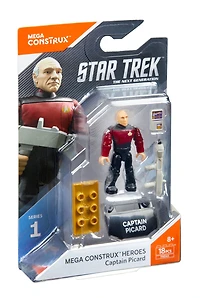 Mega Construx - Héros - Figurine à assembler - Star Trek - Capitaine Picard