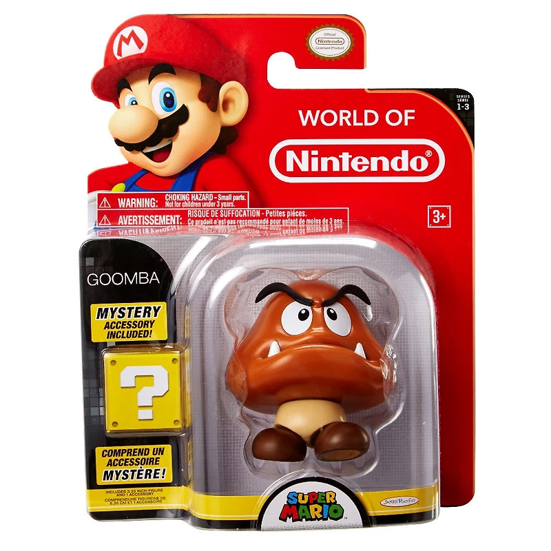 Figurines du Monde de Nintendo de 4 pouces - Goomba avec pièce de monnaie