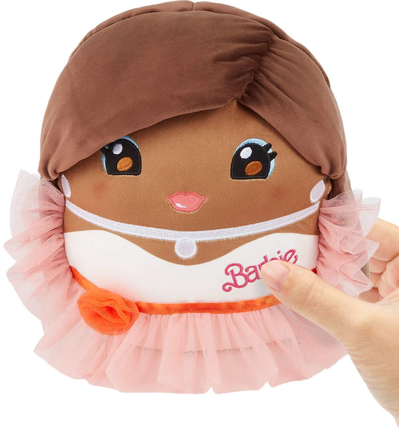 Cuutopia Barbie Peluche coussin douce de 25,4cm, robe pêche