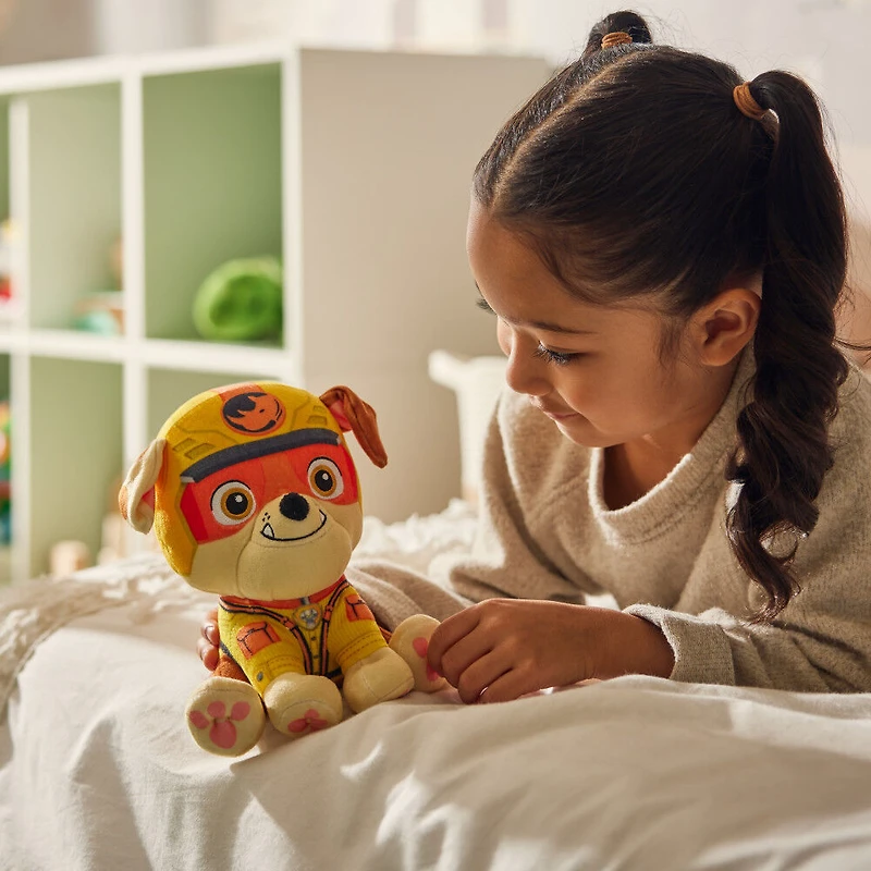 PAW Patrol Jungle Pups, Peluche Ruben de 20,3 cm, animal en peluche