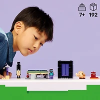 LEGO Minecraft Le Portail vers le Nether et l'End - Ensemble de Produit de Jeu - Cadeau de Jeu de Construction 21584