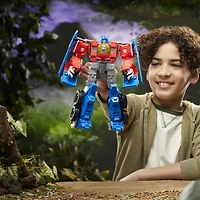 Transformers: Rise of the Beasts, figurine Beast-Mode Optimus Prime de 25 cm avec sons et lumières - Édition anglaise