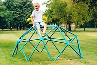 Plum Play Deimos Outdoor Metal Climbing Dome Frame, 74.8 x 74.8 x 35.4" - Teal
