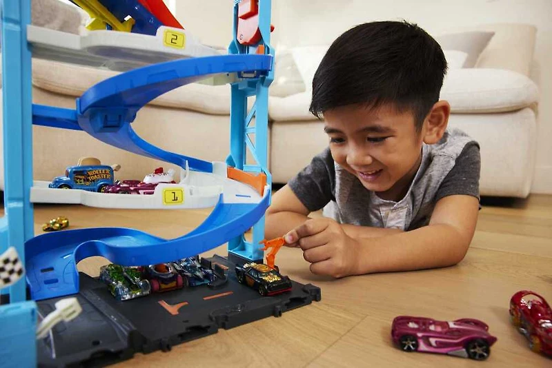 Hot Wheels- Ville - Coffret de jeu - Tour Spirale transformable