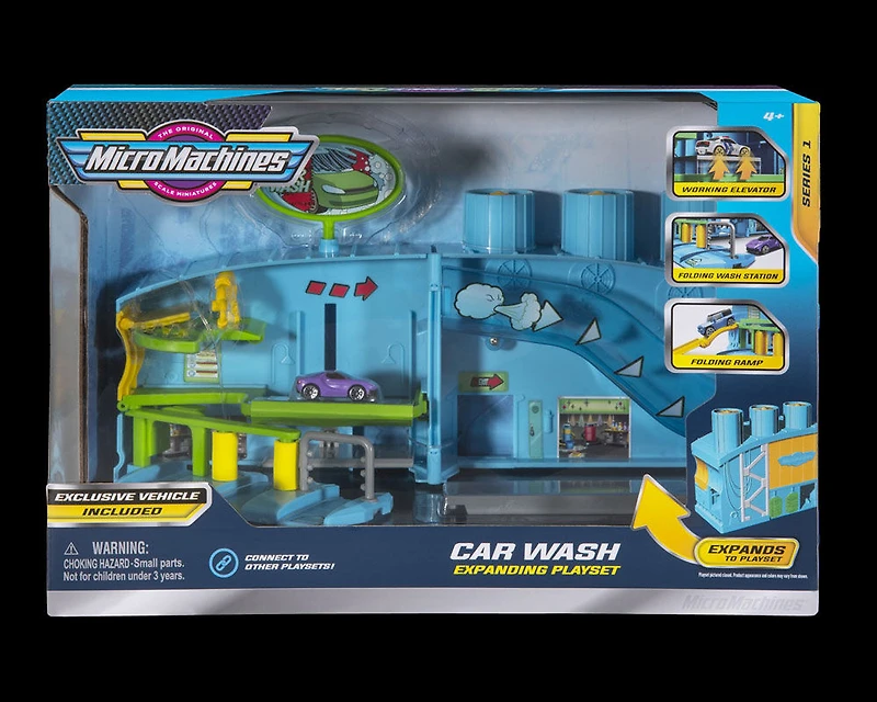 Micro Machines - Ensemble de jeu transformateur - Lave-auto
