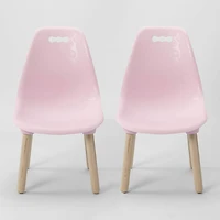 B. toys Kid Century Modern: Table and Chair Set - Pink Table and Chair Set for Kids