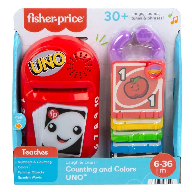 Fisher-Price - Rires and Éveil - UNO - Chiffres et Couleurs - Version anglaise et française