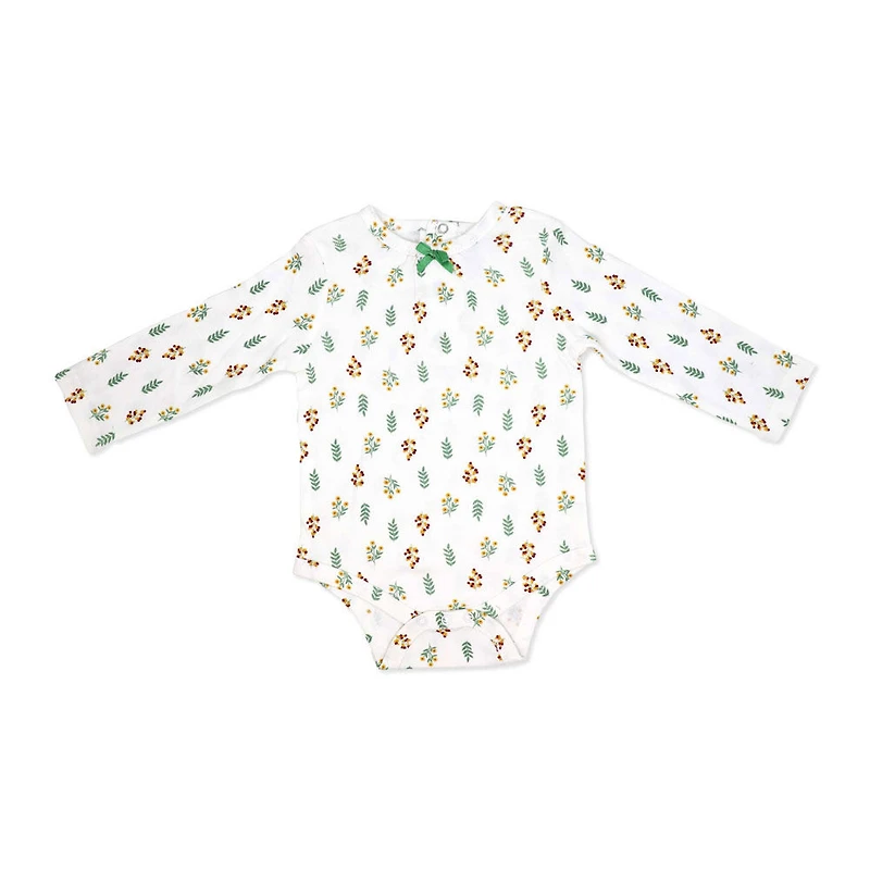 Baby Mode 3 Piece Jumper Set: Blue Floral