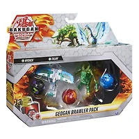 Bakugan Geogan Brawler 5-Pack, Exclusive Hyenix and Talan Geogan and 3 Bakugan Collectible Action Figures