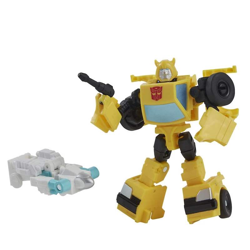Transformers Buzzworthy Bumblebee War for Cybertron - Bumblebee de classe Origine et Spike Witwicky