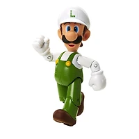  Nintendo - Figurines de 4 pouces Monde de Nintendo Vague 4 - Luigi de feu avec Fleur de feu