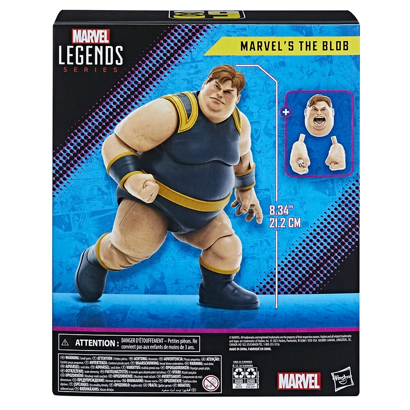 Marvel Legends Series X-Men, Marvel's The Blob de 15 cm, figurine de collection 60e anniversaire