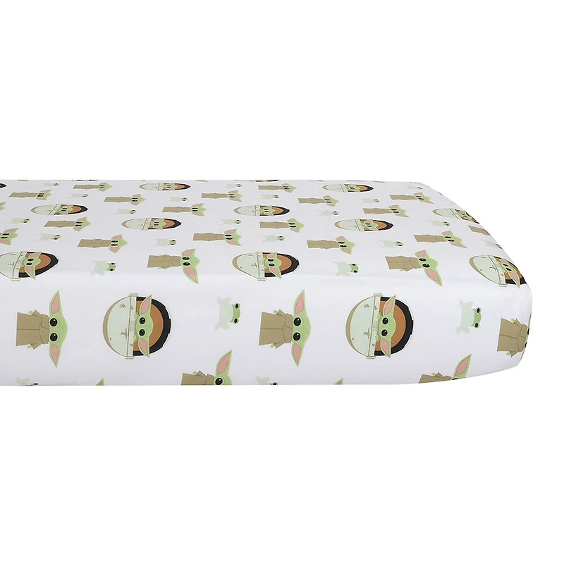 Star Wars The Mandalorian 3 Piece Toddler Bedding Set with Reversible Comforter, Fitted Sheet and Pillowcase by Nemcor