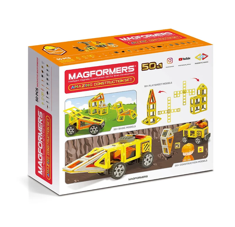 Coffret de construction Magformers Amaz!ng de 50 pièces - Édition anglaise
