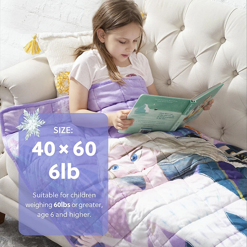 Couverture lestée pour enfants La Reine des neiges de Disney (40 x 60 pouces), 6 lb
