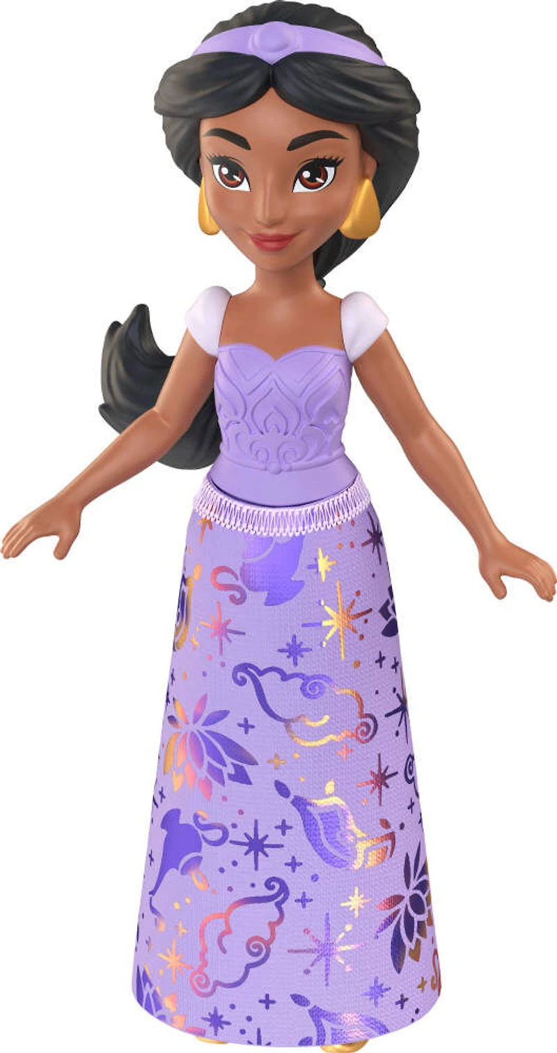 Princesses Disney Base Petite poupée Jasmine, tenue brillante