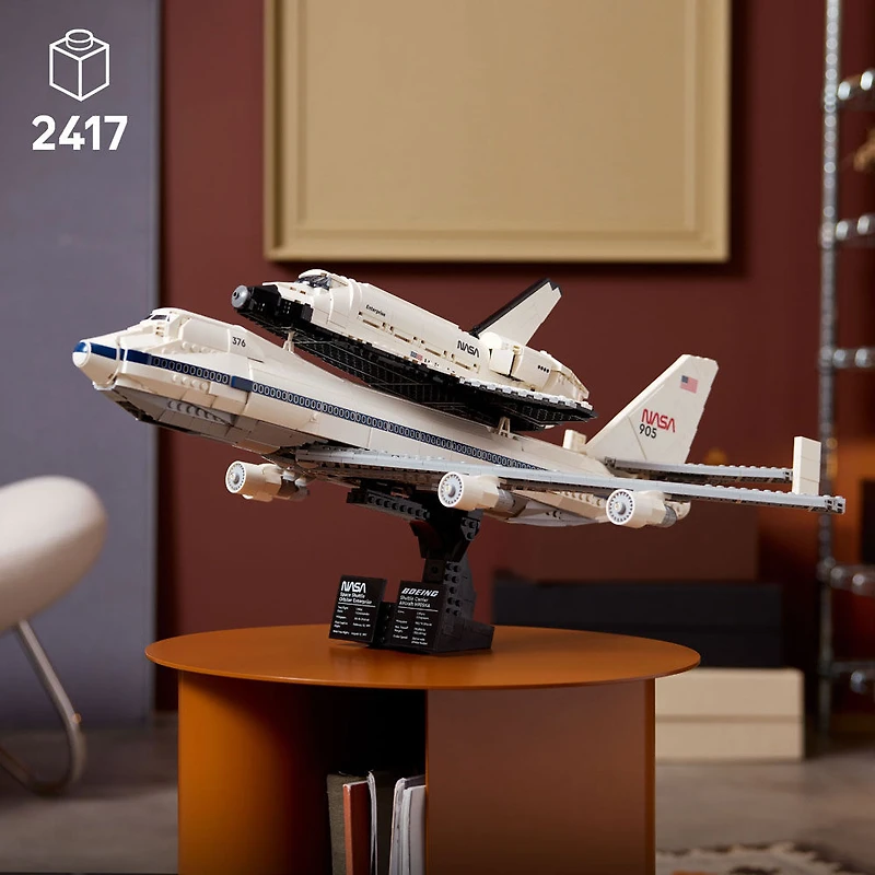 LEGO Icons Shuttle Carrier Aircraft Building Set - DIY Space Decor for Adults, Ages 18+ - 10360