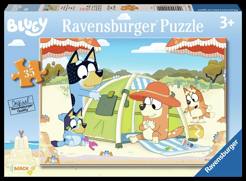 Children's Puzzle Beach Day! - 35 Pieces Puzzle