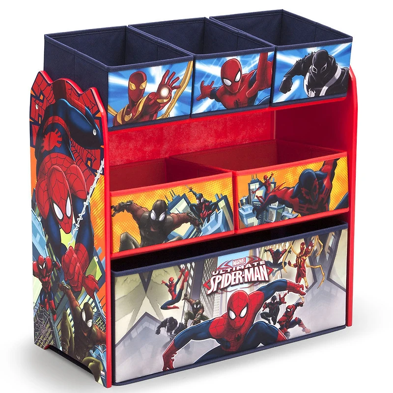 Organiseur pour rangement des jouets Marvel Spider-Man par Delta Children
