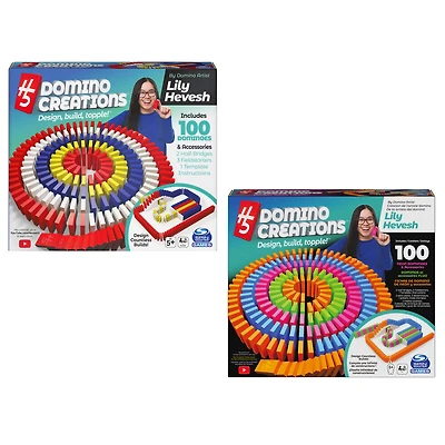 Lily Hevesh Domino Creations, Coffret de création d'oeuvres d'art en dominos, les styles peuvent varier
