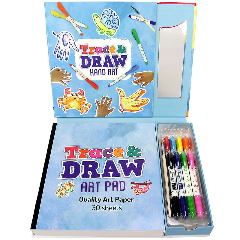 SpiceBox Trousses d'art pour enfants, Imagine, Décalque and dessine des empreintes de mains, Tranche d'âge - Édition anglaise