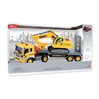 Dragon Wheels: Camion de Transport Avec Grue City Service