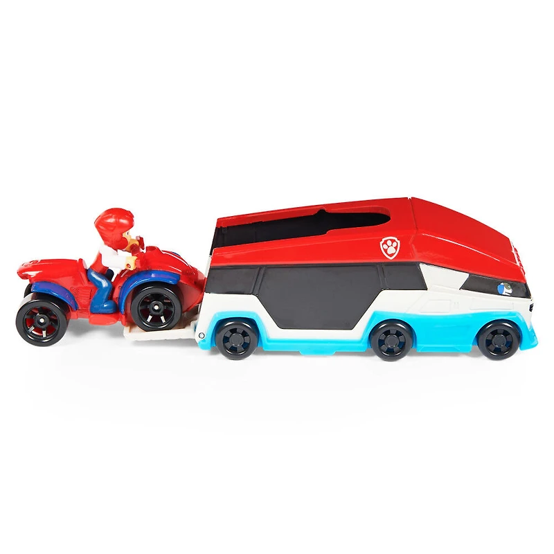 PAW Patrol, True Metal PAW Patroller Die-Cast Team Vehicle with 1:55 Scale Ryder ATV Toy Car