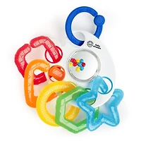 Shake, Rattle & Soothe Take-Along Textured Teether Link Toy - BPA Free