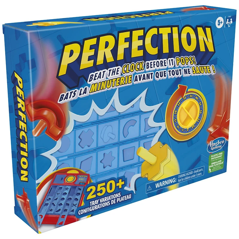 Jeu pour enfants Perfection, jeu sautant, plus de 250 combinaisons possibles sur le plateau