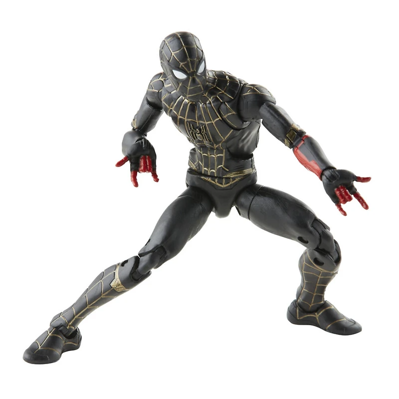 Marvel Legends Series Spider-Man costume noir et or, figurine de collection - Notre exclusivité