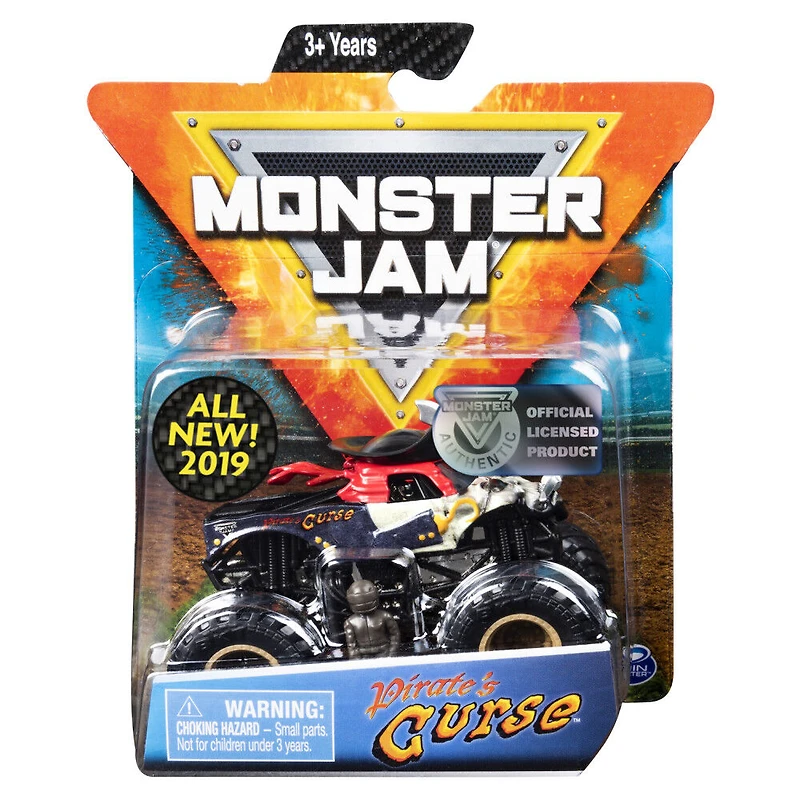 Monster Jam, Official Pirate's Curse Monster Truck, Die-Cast Vehicle, Crazy Creatures Series
