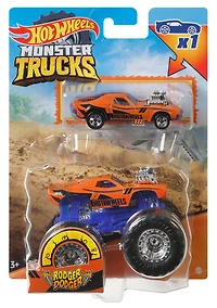 Hot Wheels Monster Trucks 1:64 Rodger Dodger Vehicle