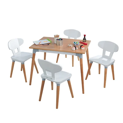 Ensemble table et 4 chaises rétro pour enfants et tout-petits