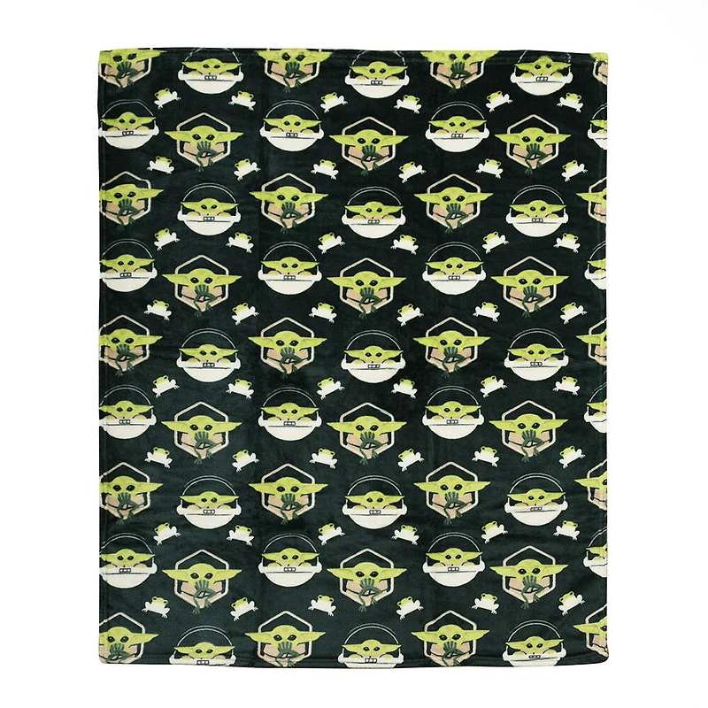 Ensemble de jeté et coussin 2 pièces Star Wars The Mandalorian