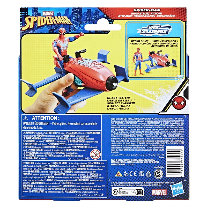 Marvel Spider-Man Epic Hero Series Web Splashers Spider-Man Hydro Jet Blast Action Figure and Vehicle Playset