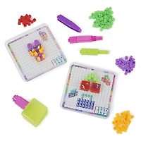 Pixobitz Studio with 500 Water Fuse Beads, Decos and Accessories, Makes 3D Creations with No Heat