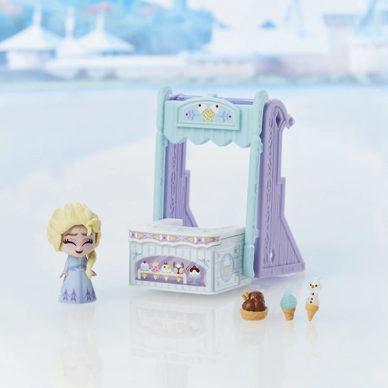 Disney's Frozen 2 Twirlabouts Series 1 Elsa Sled to Shop Playset