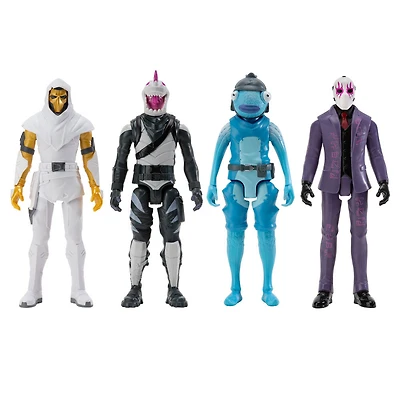 Fortnite, paquet de 4 figurines en mode Section de la série Victoire - Fusion, Joker Obscur, Poiscaille gelé et Voyageur Éternel