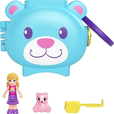 Polly Pocket Coffret Thème Animal avec des activités amusantes, et 1 poupée