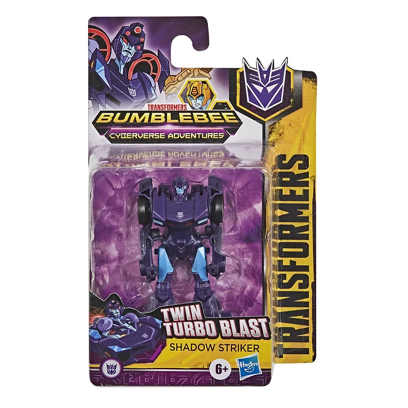 Transformers Cyberverse Action Attackers: Scout Class Shadow Striker Action Figure Toy