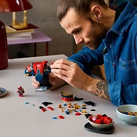 LEGO Marvel Le Buste d'Iron Spider-Man, Ensemble de Construction à Collectionner pour Adultes, Cadeau de Superhéros