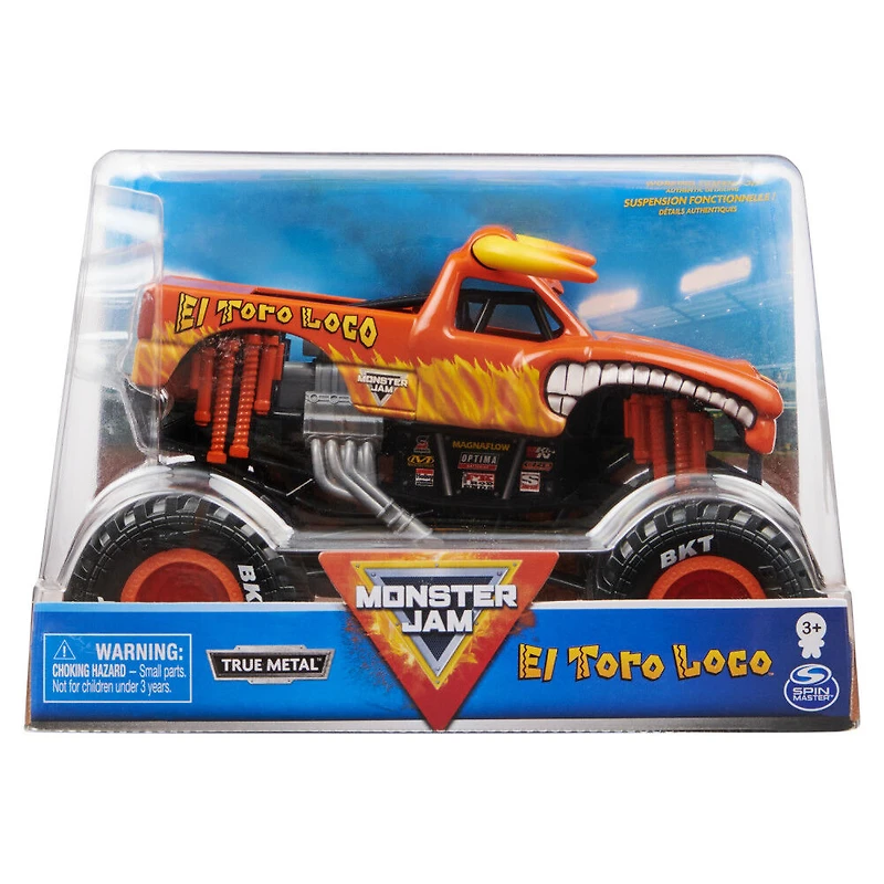 Monster Jam, Official El Toro Loco Monster Truck, Collector Die-Cast Vehicle