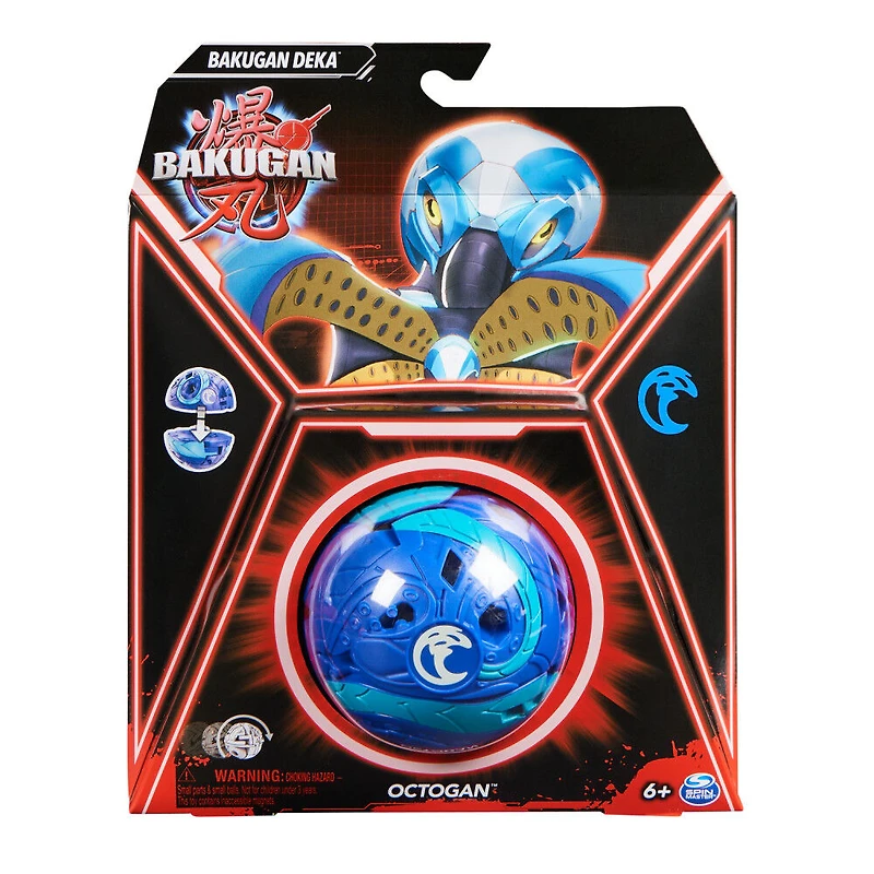 Bakugan Deka, Figurine articulée géante Octogan personnalisable et cartes à collectionner, Combine & Brawl