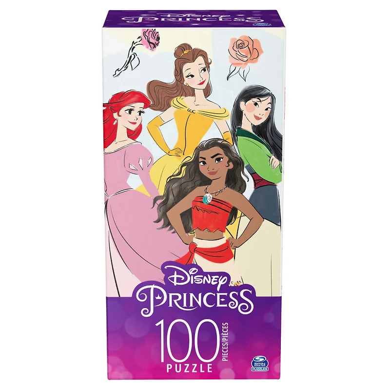 Disney Princess, Puzzle de 100 pièces, pour les familles et les enfants à partir de 4 ans
