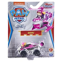 PAW Patrol, True Metal Skye Jouet véhicule en métal moulé à collectionner, Série Rescue Knights à l'échelle 1:55