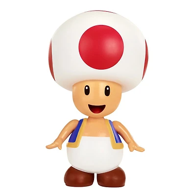  Nintendo -  Figurines de 4 pouces Monde de Nintendo Vague 7 - Toad Rouge