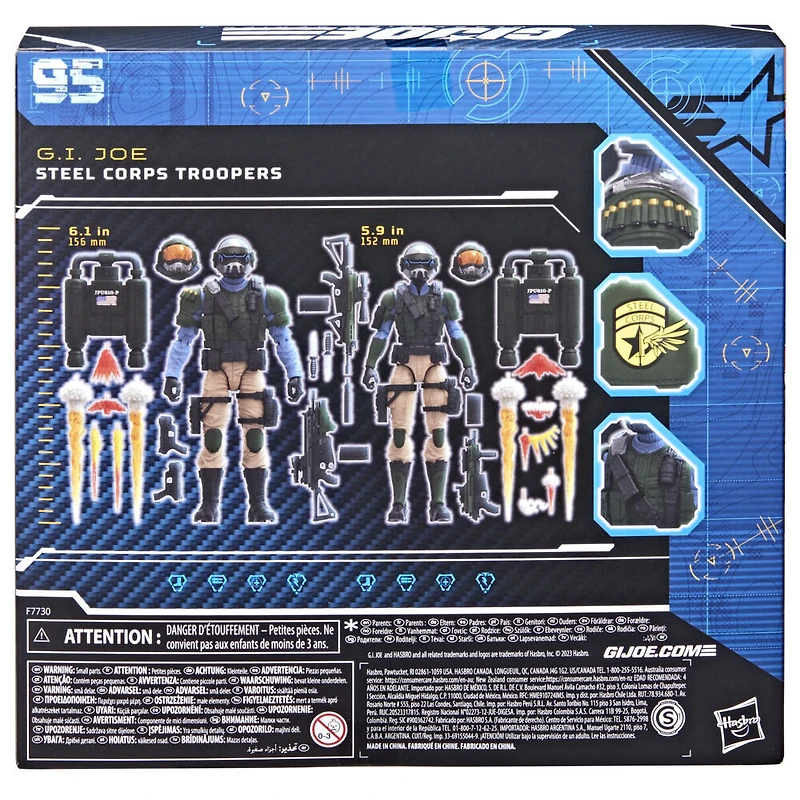 G.I. Joe Classified Series Steel Corps Troopers, Collectible G.I. Joe Action Figure, 95, 6 Inch Action Figures For Boys & Girls