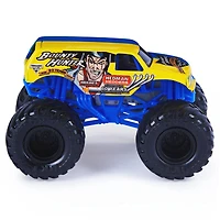 Monster Jam, Monster truck Bounty Hunter officiel, véhicule en métal moulé, série World Finals, échelle 1:64