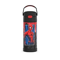 Bouteille isotherme en acier inoxydable FUNtainerMD avec paille, Spider-Man, 414ml